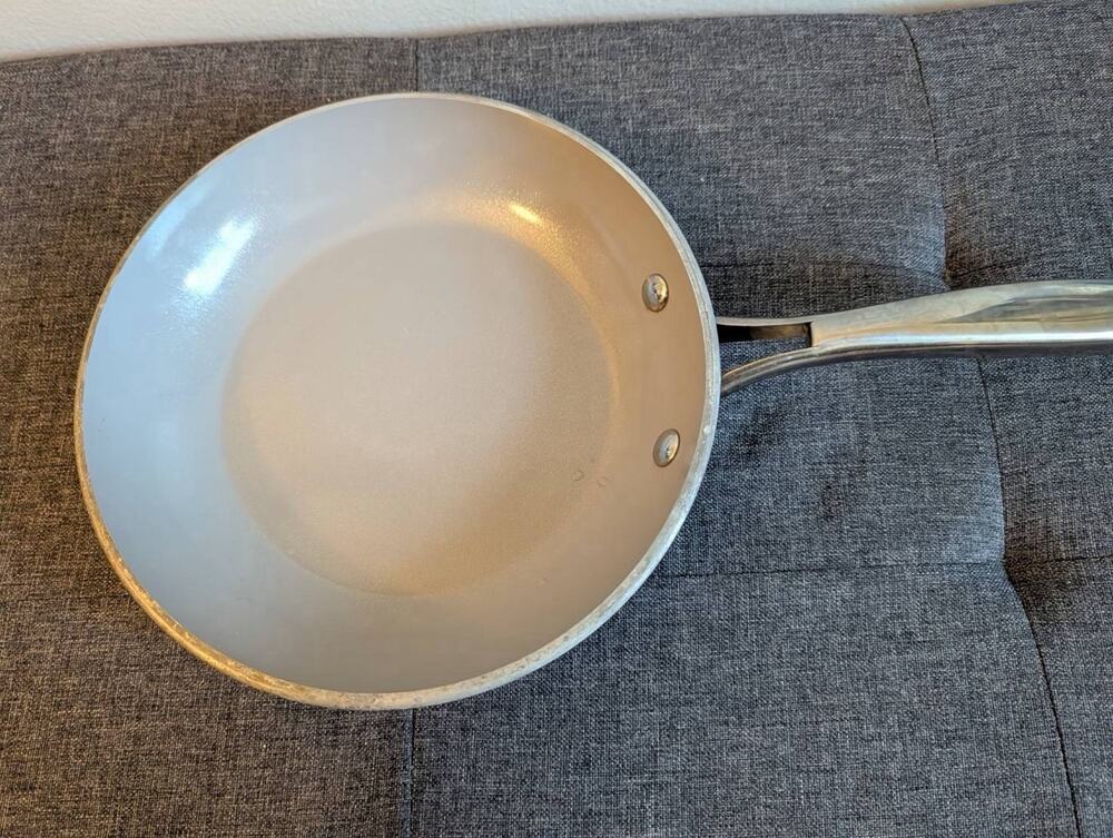 Gotham Steel 8” Copper Non Stick Frying Pans, Ceramic Non Toxic Frying Pans Blue